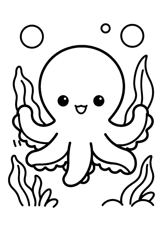 Desenho de animal do mar para colorir
