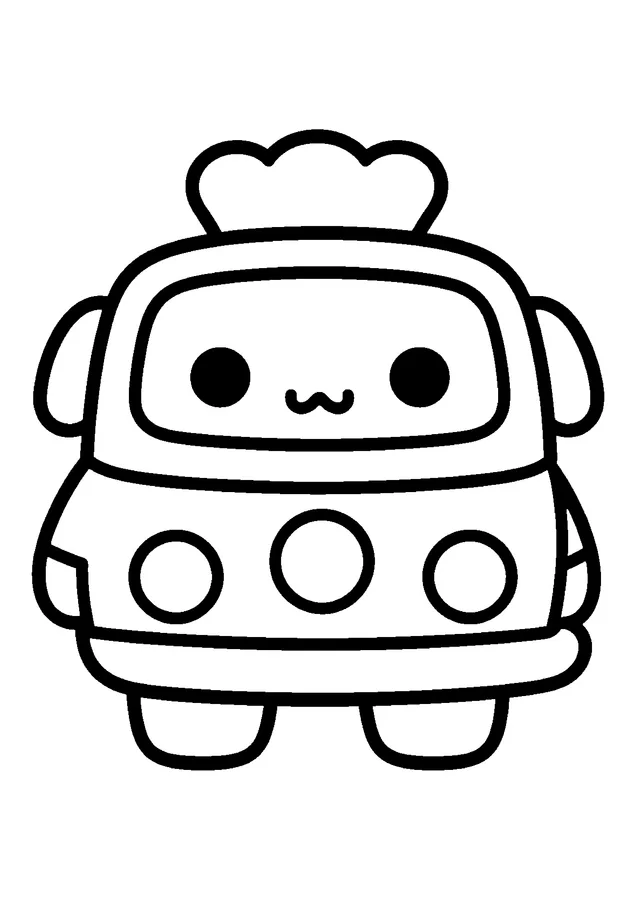 Desenho de veículo para colorir